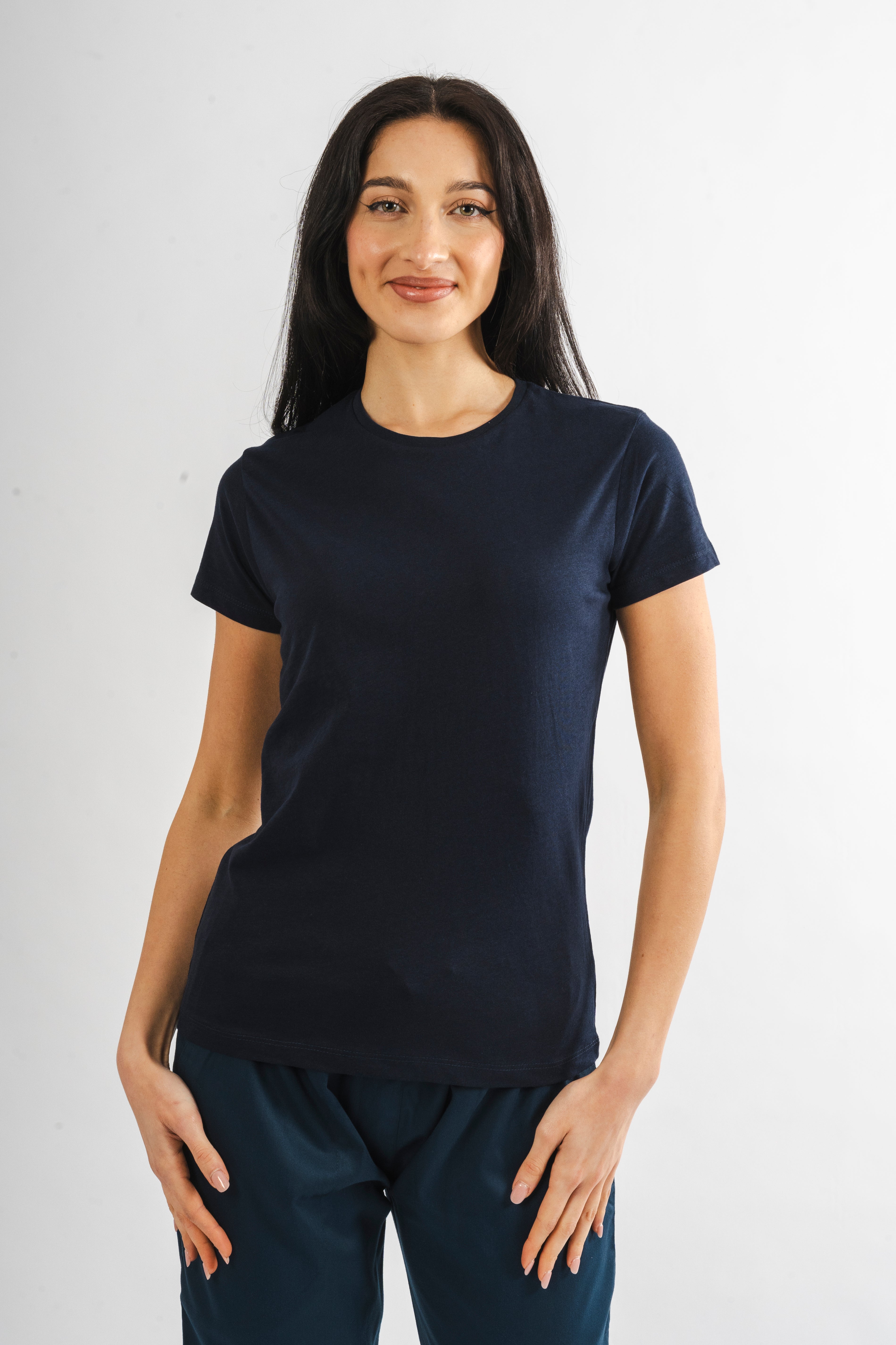 T-SHIRT IN COTONE BLU NAVY